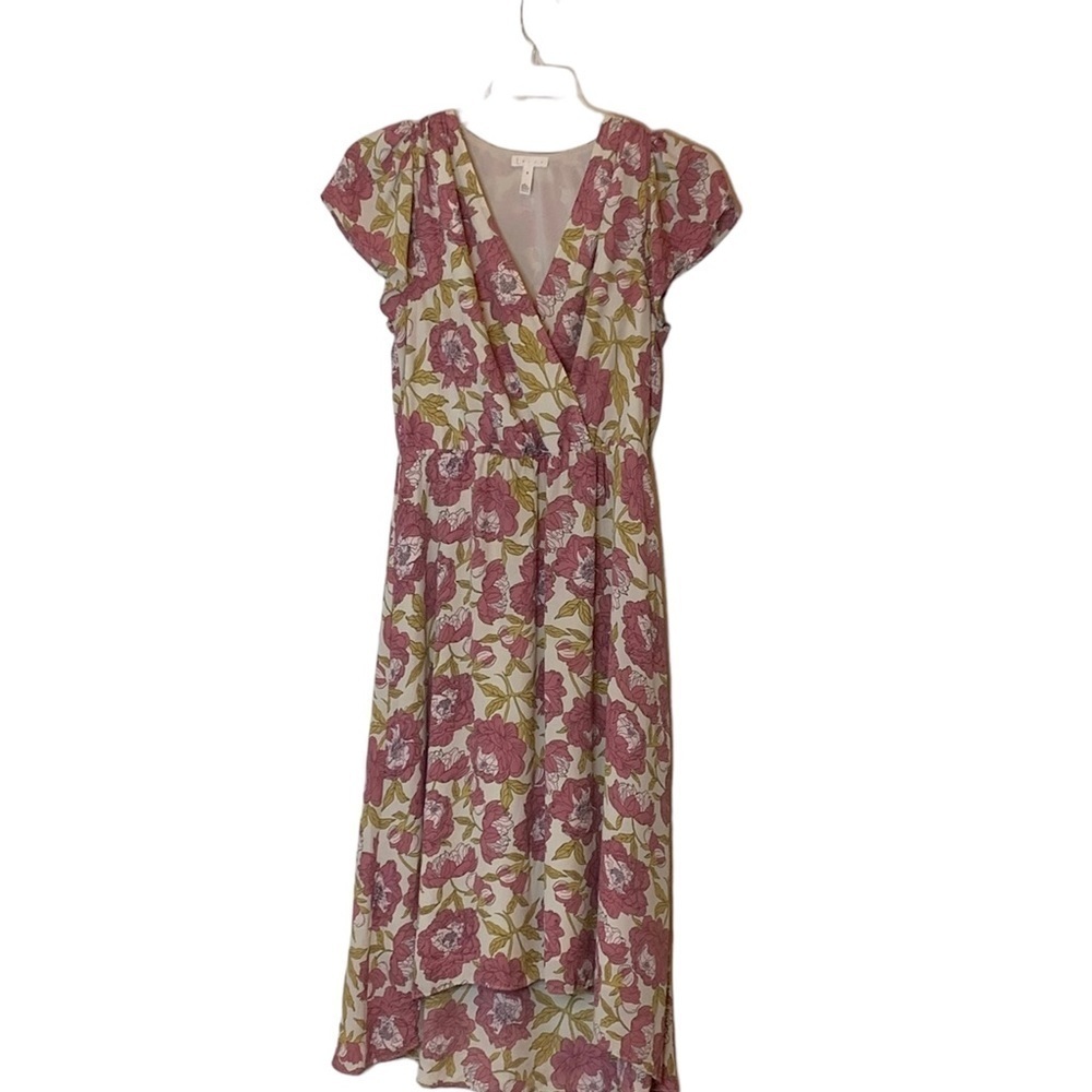 Leith, medium, floral, faux wrap dress‎ - REDUCED PRICE